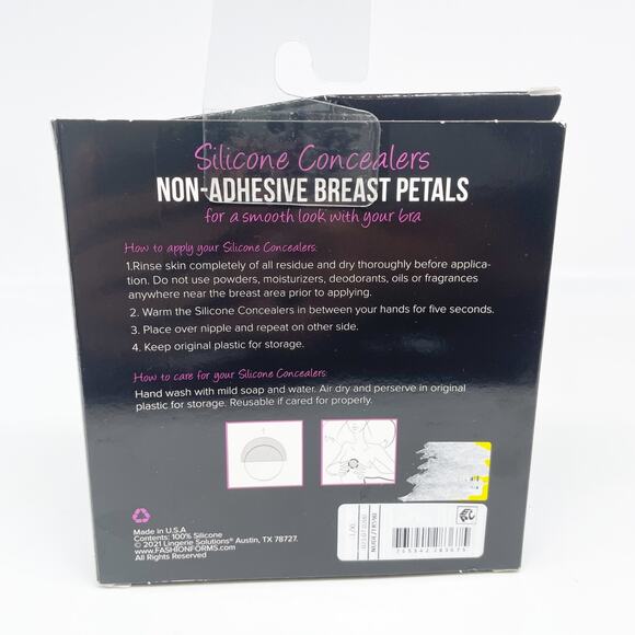 Fashion Forms Silicone Concealers Non-Adhesive Breast Petals Size L/XL - Picture 3 of 4